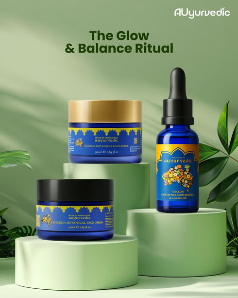 The Glow & Balance Ritual (Face Scrub + Face Glow + Face Cream)